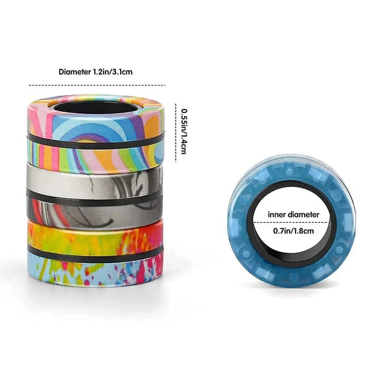 Anti-Stress Magnetic Fidget Spinner Rings | Anxiety relief | Therapy Toy