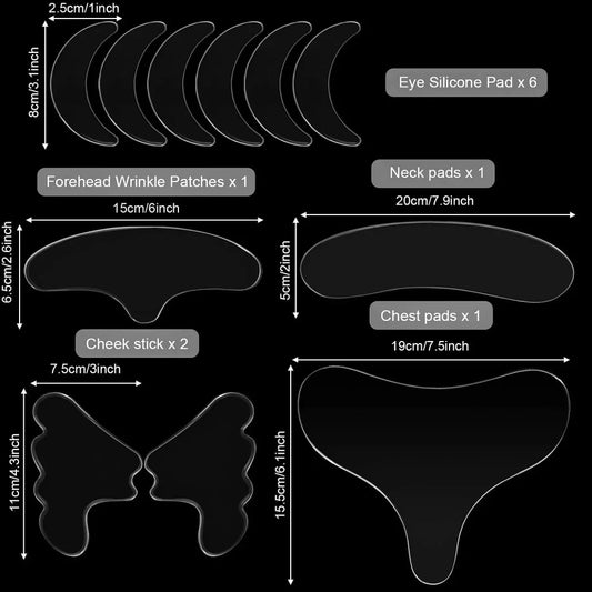 Reusable Silicone Facial Smoothing Patches