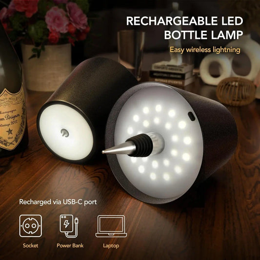 Aesthetic LED Bottle Table Lamp