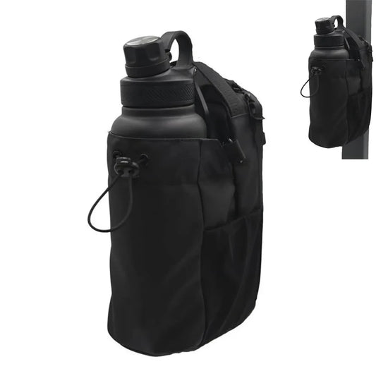 Magnetic Water Bottle Holder with Phone Pocket
