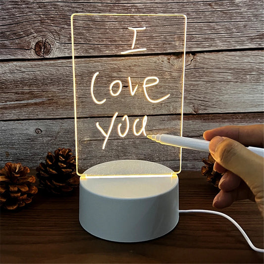Acrylic LED Message Board Lamp