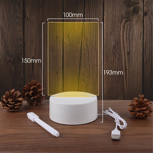 Acrylic LED Message Board Lamp