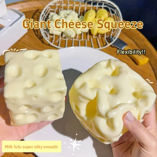 Taba Squishy Cheese Cube Stress Ball