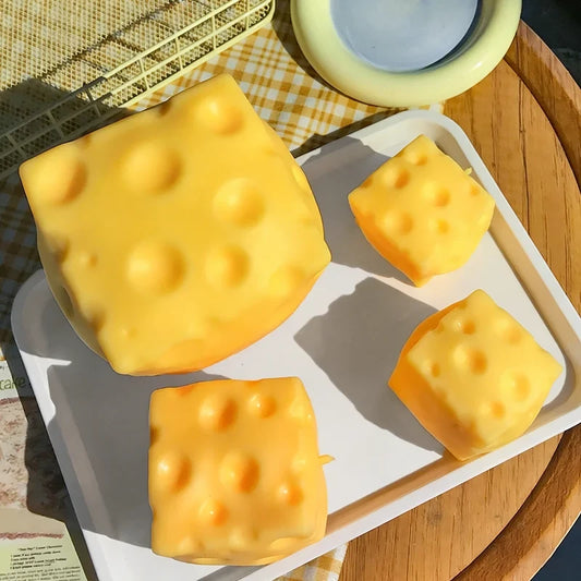 Viral Cheese Squeeze Decompression Toy