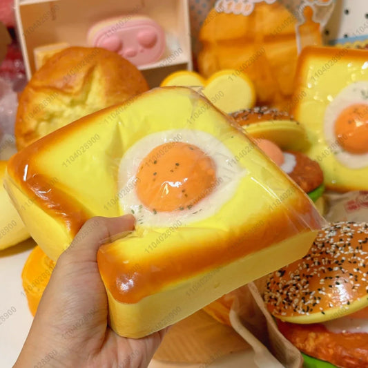 Slow Rising Fried Egg Toast Squishy