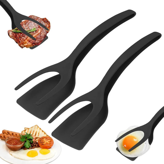 2-in-1 Grip Flip Spatula Tongs