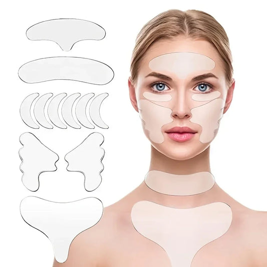 Reusable Silicone Facial Smoothing Patches