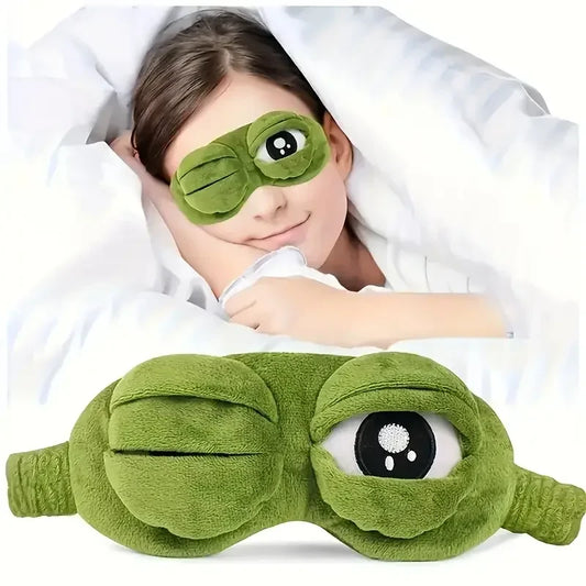 Plush Frog Sleep Mask