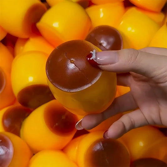 Caramel Pudding Squishy Toy